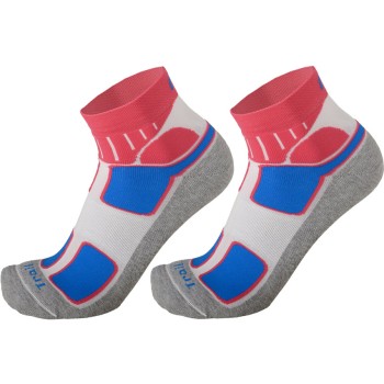 MICO 3052 Medium weight Trail-Running socks - White Fucsia