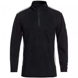 QUIKSILVER AKER Black Men Half-Zip Technical Fleece