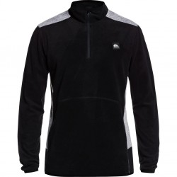QUIKSILVER AKER Black Men Half-Zip Technical Fleece