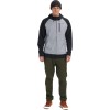 BURTON Crown Bonded Men's Full-Zip Hoodie - Gray Heather/True Black