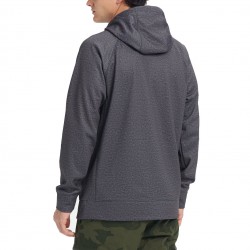 BURTON Crown Bonded - Men's Pullover Hoodie - True Black Heather