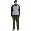 BURTON Crown Bonded Men's Full-Zip Hoodie - Gray Heather/True Black