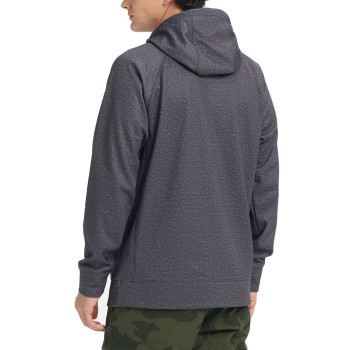 BURTON Crown Bonded Men's Pullover Hoodie - True Black Heather