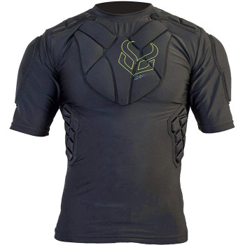 DEMON Pro Fit Short Sleeve Top - Men's Body Armour Protector - Black
