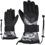 ZIENER MILAN AS® -  Men's Snowboard gloves - Grey Mountain print