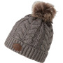 ZIENER IBO Wool - Pom-Pom Beanie for Women - Nougat