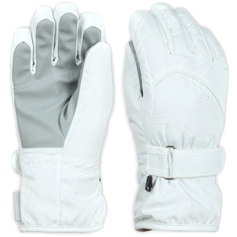 ZIENER LUCCI GIRLS White SKI GLOVES