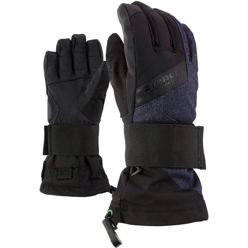 ZIENER MIKKS AS Junior Blue Denim Snowboard Gloves