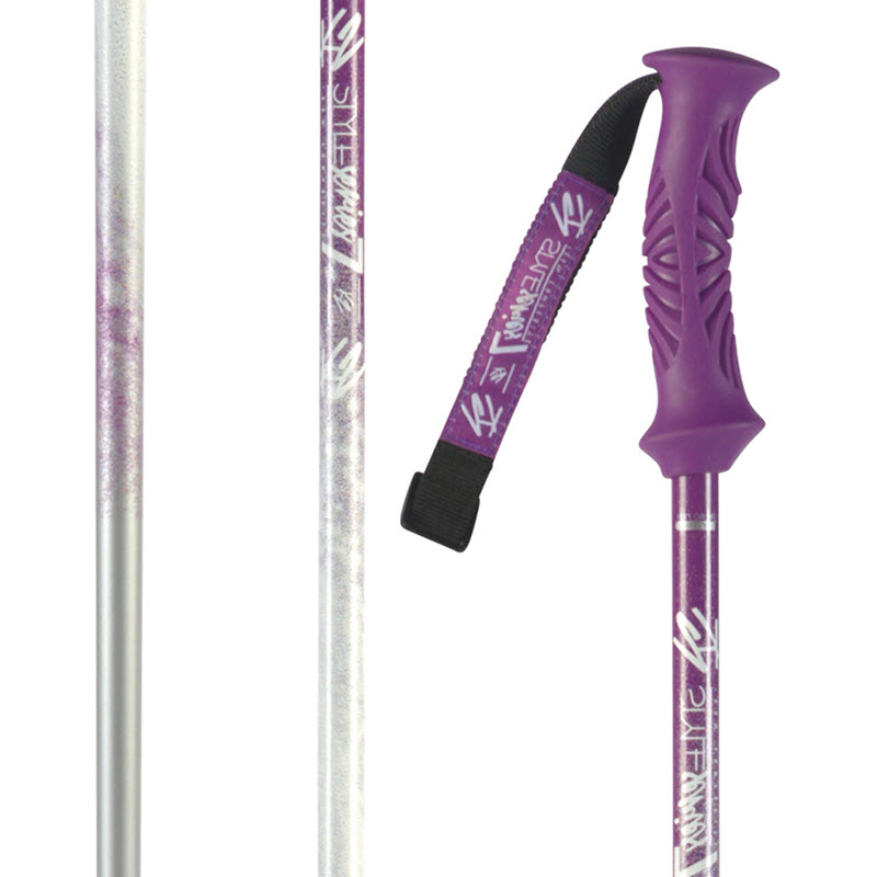 K2 STYLE 7 Purple/Silver WOMEN'S SKI POLE