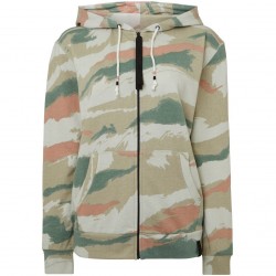 O'NEILL  Ardisia All Over Print Camo - Women's Full Zip Hoodie- Beige Aop