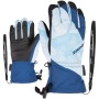 ZIENER AGIL AS® Z-Leash - Junior Ski Gloves - Blue mountain/Print nautic
