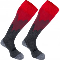 K2 Winter All Day 13693 - Women's Winter socks - Anthra/Red/Black logo