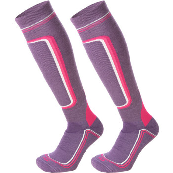 MICO 119 Superthermo Primaloft Women's ski socks - Violet