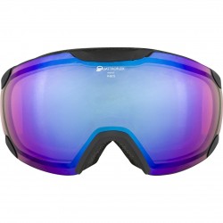 ALPINA  PHEOS QHM - Μάσκα Ski/Snowboard - Black grey/blue spherical