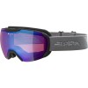 ALPINA PHEOS QHM - Μάσκα Ski/Snowboard - Black grey/blue spherical