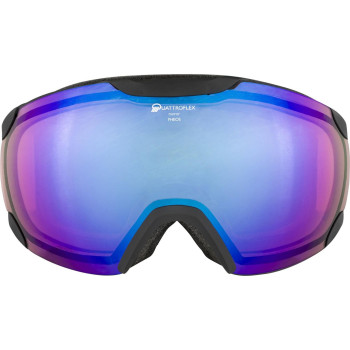 ALPINA  PHEOS QHM - Ski/Snowboard Goggles - Black grey/blue spherical