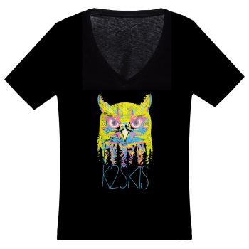 K2 Night Owl V-Neck - Γυναικείο T-Shirt - Black K2 Night Owl V-Neck - Γυναικείο T-Shirt - Black