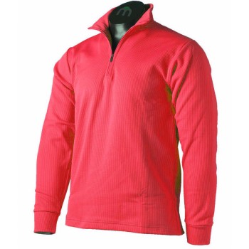 MICO 0670 2nd Layer Men's Half Neck zip Thermal - Red