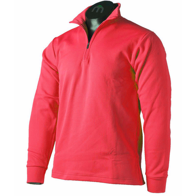 MICO 0670 2nd Layer Men's Half Neck zip Thermal - Red