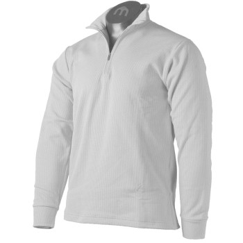 MICO 0670 2nd Layer Men's Half Neck zip Thermal - White