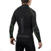 MICO 1840 Black/Green Man shirt long sleeves Warm Skintech