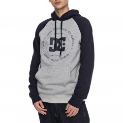 DC REBUILT Raglan Men Hoodie Grey Heather