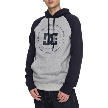 DC REBUILT Raglan Men Hoodie Grey Heather DC REBUILT Raglan Men Hoodie Grey Heather