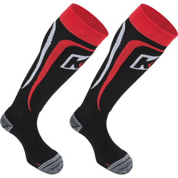K2 All Around 2 Pairs/Pack 12707 Black/Red SKI SOCKS