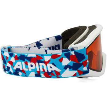 ALPINA CARAT DH White Konfetti Ski Goggle Junior