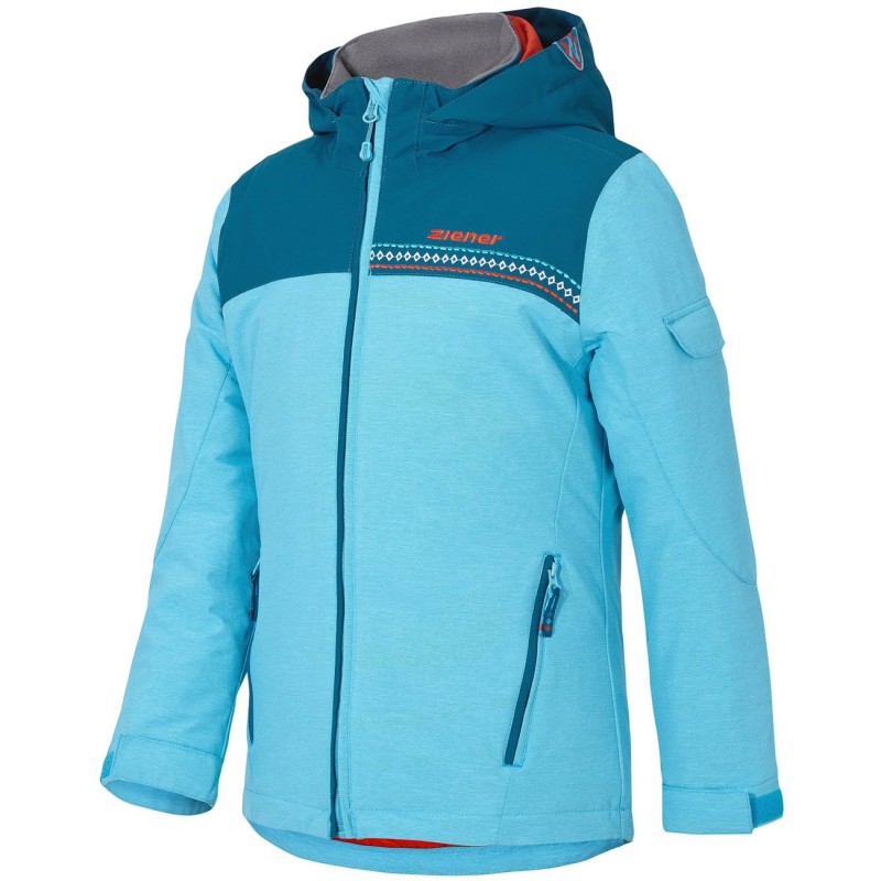 ZIENER ANETE Junior Blue Aqua Snow Jacket