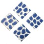 DEMON TEC FOAM Blue/White 4 pcs SNOWBOARD STOMP PADS