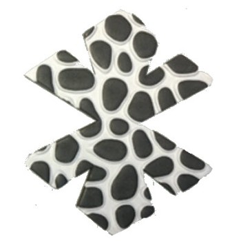 DEMON TEC FOAM Black/White SNOWBOARD STOMP PADS DEMON TEC FOAM Black/White SNOWBOARD STOMP PADS