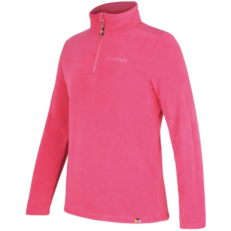 ZIENER Jamil Junior - Kid's 1/4 Zip Fleece - Pink Blossom