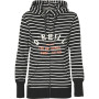 O'NEILL Easy Fantastic Women's Full Zip Hoodie-Black Aop/White