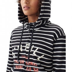 O'NEILL Easy Fantastic Women's Full Zip Hoodie-Black Aop/White 