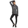 ROXY Electric Feeling Women's Zip-Up Hoodie-Charcoal Heather