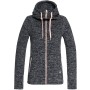 ROXY Electric Feeling Women's Zip-Up Hoodie-Charcoal Heather