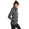 ROXY Electric Feeling Women's Zip-Up Hoodie-Charcoal Heather