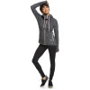 ROXY Electric Feeling Women's Zip-Up Hoodie-Charcoal Heather