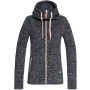 ROXY Electric Feeling Women's Zip-Up Hoodie-Charcoal Heather