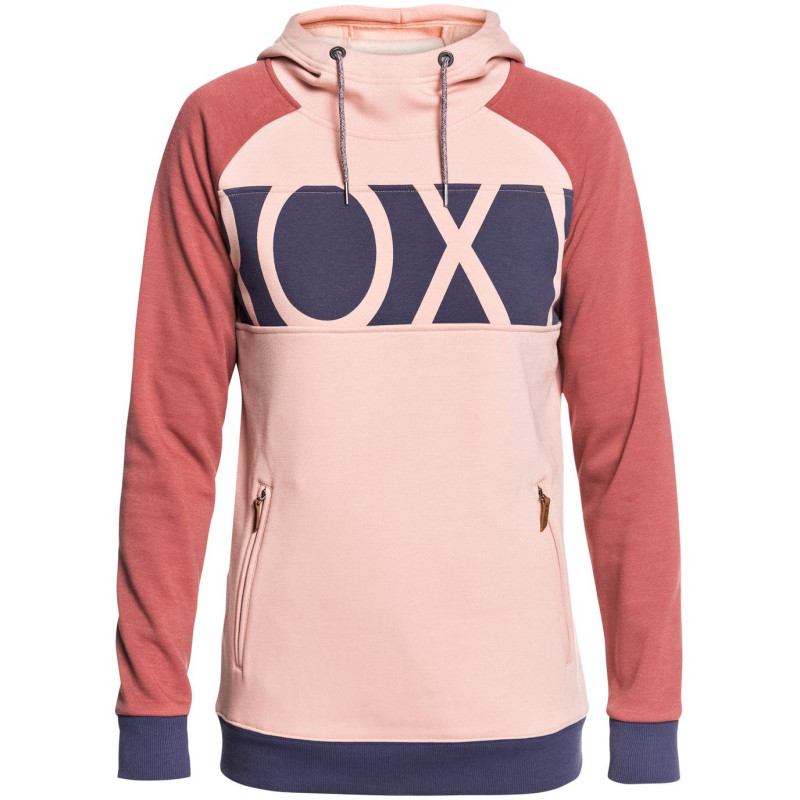 ROXY Liberty - Women's Technical Hoodie - Coral Cloud