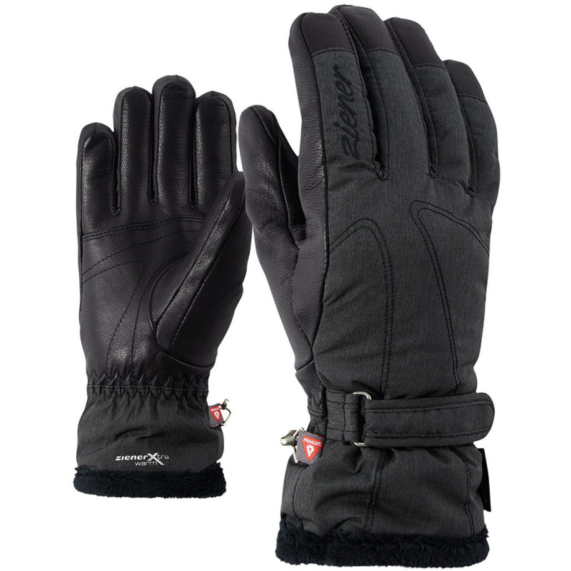 ZIENER KALANA GTX® + Gore warm PR - Women's Ski gloves - Black melange