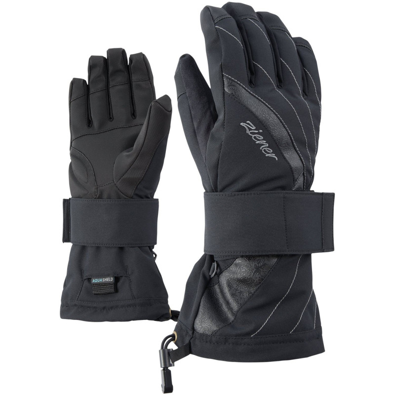 ZIENER MILANA AS® - Women's Snowboard gloves - Black