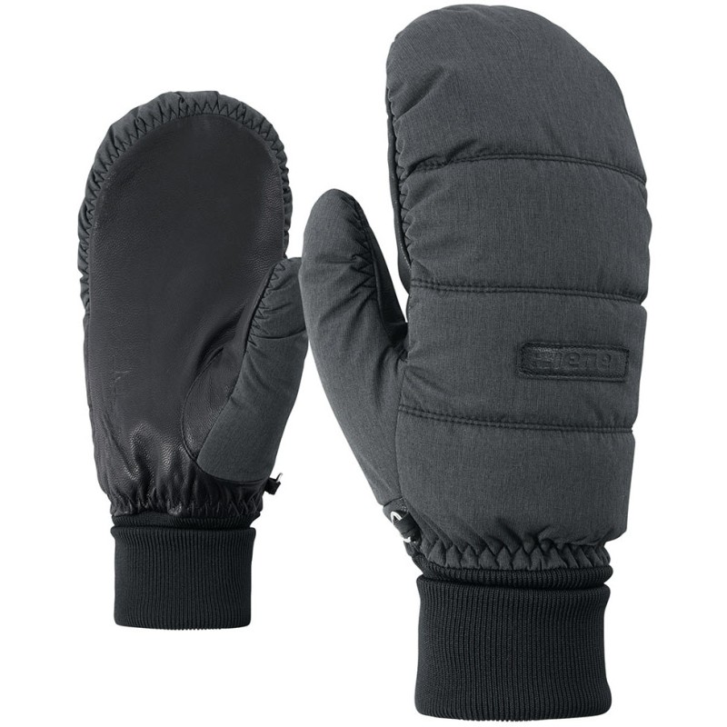 ZIENER ILIANA AW Mitten - Γυναικεία γάντια χούφτα - Black melange