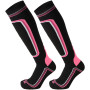 MICO 119 Superthermo Primaloft Women's ski socks - Black/Fucsia/Fluo