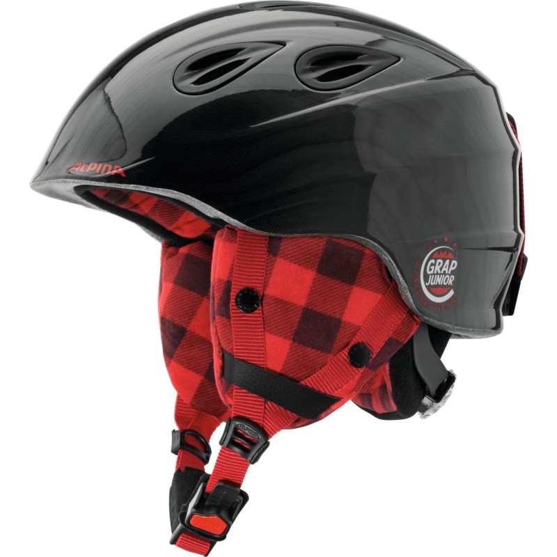 ALPINA GRAP 2.0 Junior Helmet - Black Lumberjack