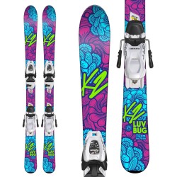 K2 LUVBUG Junior Ski + MARKER FDT 7.0