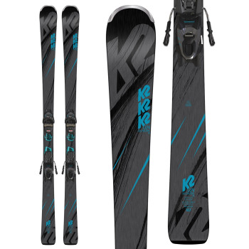 K2 LUV MACHINE 74 WOMEN'S SKI + ER3 10 COMPACT QUIKCLIK