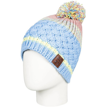 ROXY Hailey Pom-Pom Beanie - Powder blue