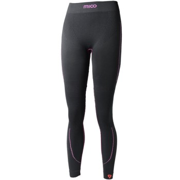 MICO 1478 - Women's Tight pant Skintech Superthermo Primaloft® - Black/Fucsia